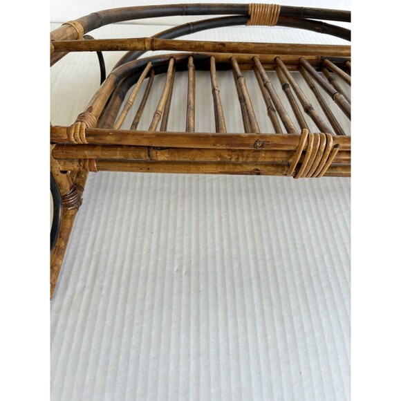 Vintage Boho Chic MCM Bamboo Magazine Holder/Rack Foldable - Picture 11 of 14